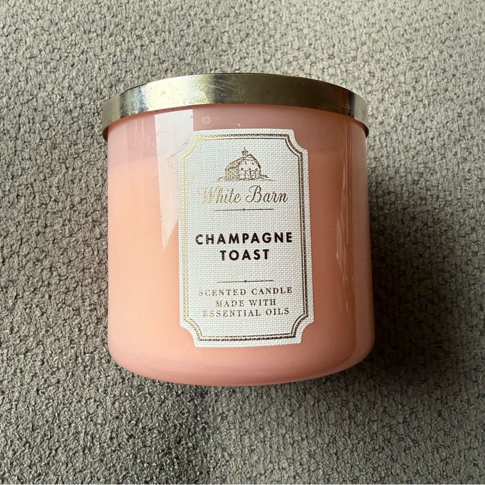 Bath & Body‎ Works White Barn CHAMPAGNE TOAST 3-Wick 14.5oz Candle NEW